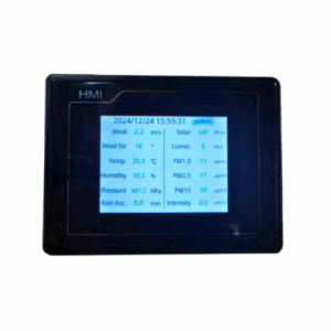 Weather station display console