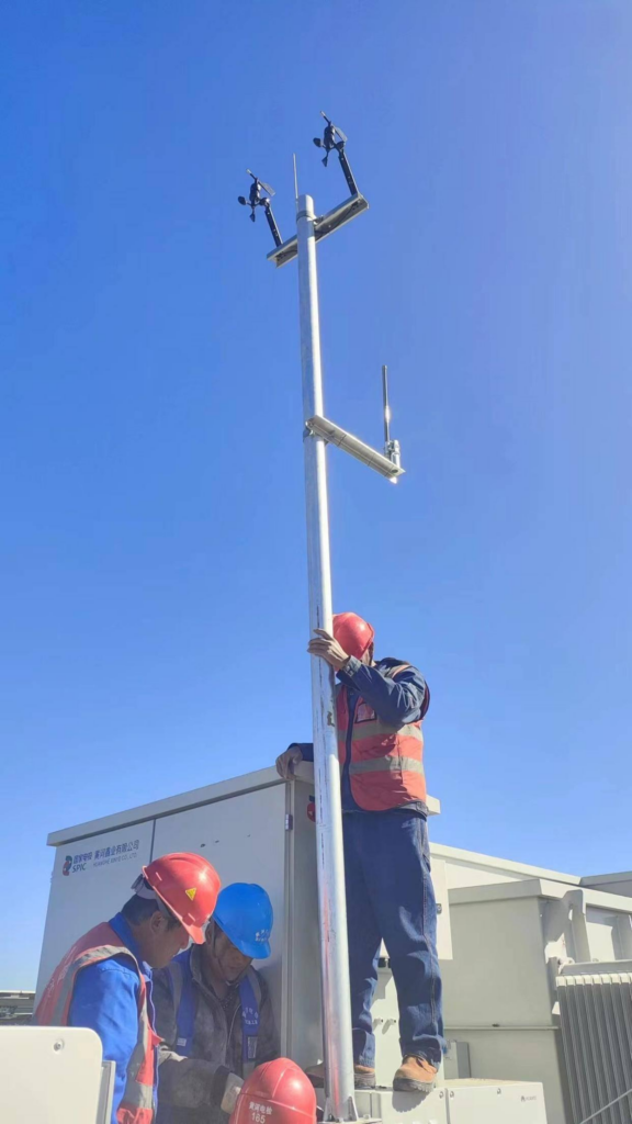 wind sensor installation